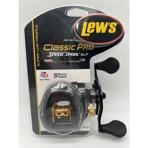 Lew's Classic Pro Speed Spool SLP Baitcast Reel Clam Pack Black Right Hand